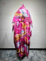 Vêtement kimono abaya rose