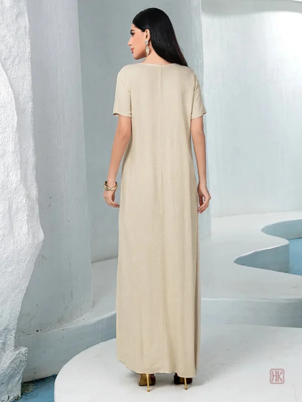 Abaya avec finition élégante