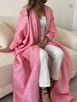 Abaya Rose élégante pour un look décontracté