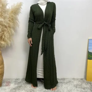 Vêtement décontracté en kimono vert armé