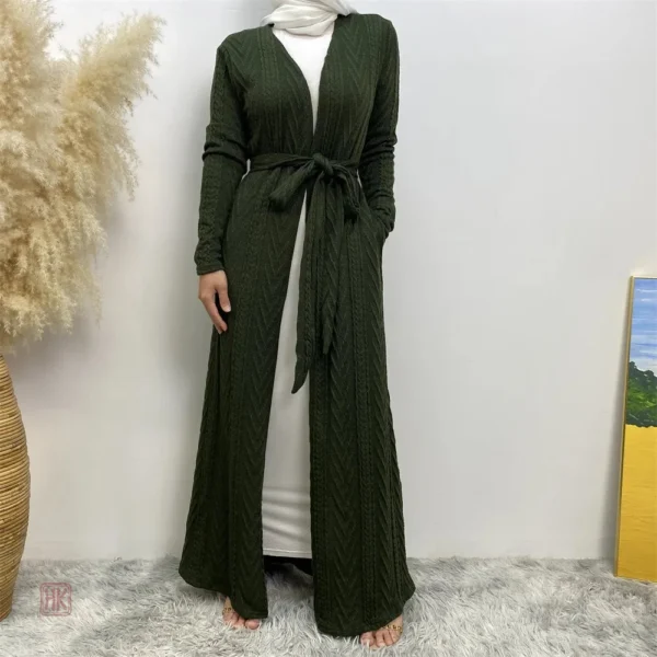 Vêtement décontracté en kimono vert armé