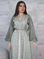 Abaya Kimono élégante en vert