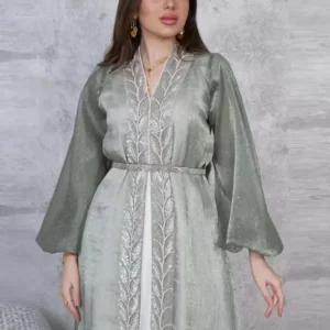 Abaya Kimono élégante en vert
