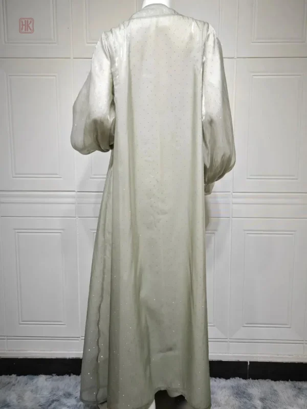 Kimono d'inspiration orientale verte