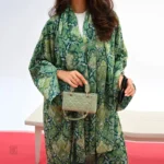 Abaya Kimono en vert, style moderne