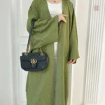 Kimono Abaya Vert Respirant pour un style élégant et confortable