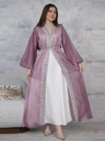 Kimono Abaya Violet Transparent