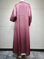 Abaya légère et fluide en violet