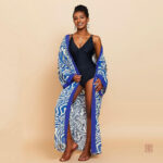 Kimono léger aux couleurs vibrantes