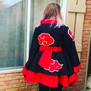 Kimono femme avec motifs Akatsuki uniques