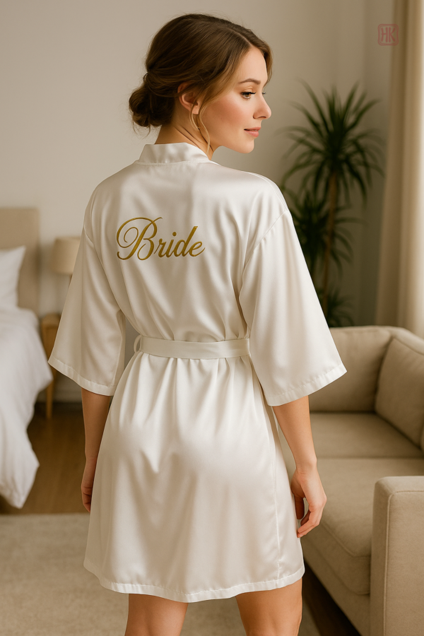 Kimono blanc femme pour des nuits élégantes