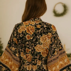 Robe Kimono courte au style bohème pour un look chic