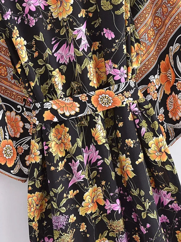 Kimono floral pour une touche bohème chic