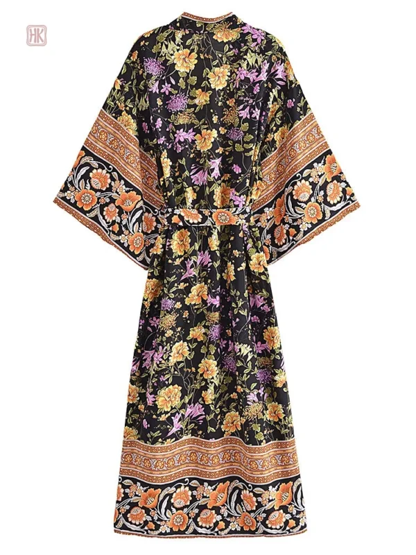 Vêtement féminin : Kimono élégant noir