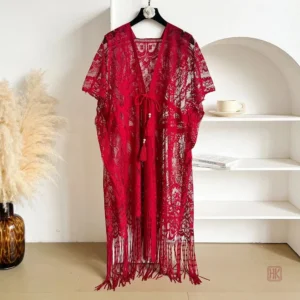 Robe Kimono avec Franges Élégantes