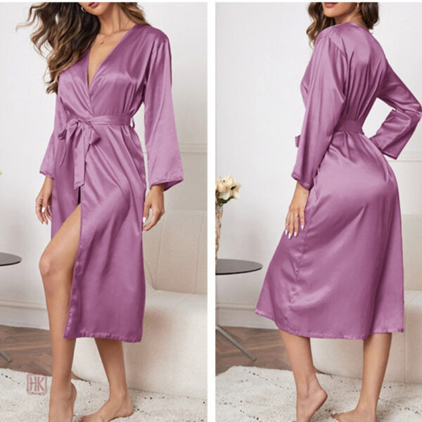Chemise kimono avec ceinture assortie