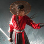 Robe kimono en soie, motif traditionnel chinois