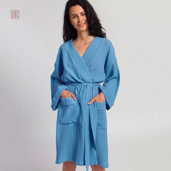 Peignoir kimono confortable en coton
