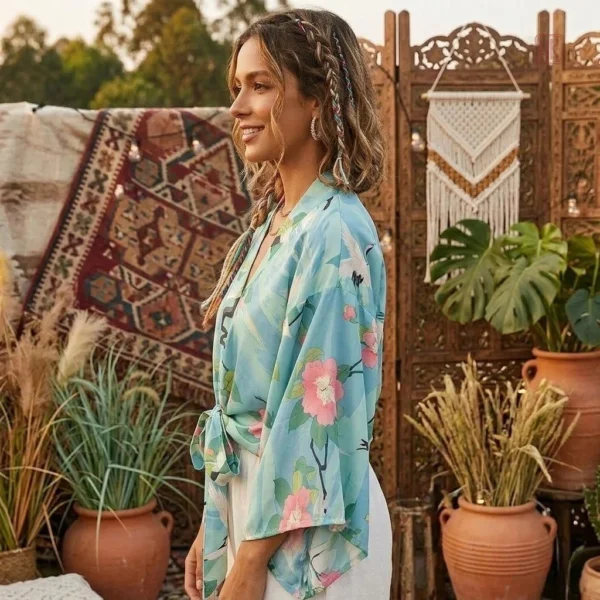 Veste kimono légère au style boho chic