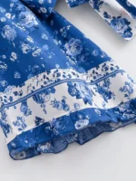 Veste femme à fleurs, idéale pour le printemps
