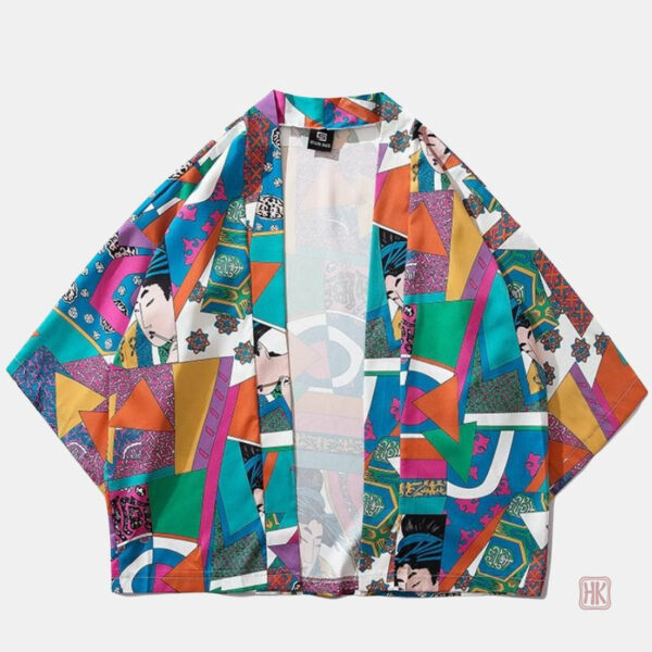 Kimono coloré pour un look décontracté