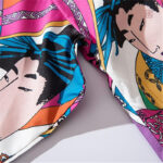 Kimono court à motifs tendance pour femmes