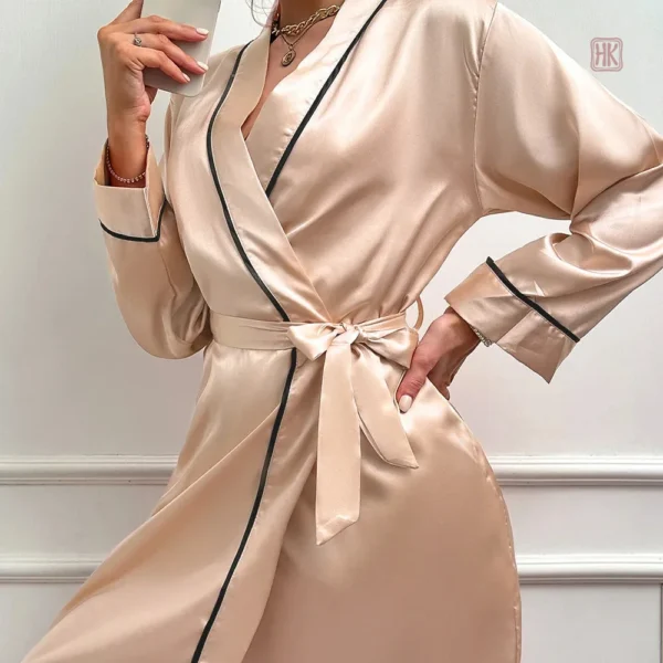 Peignoir Kimono Femme élégant en satin