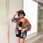 Veste kimono chic pour un look décontracté féminin
