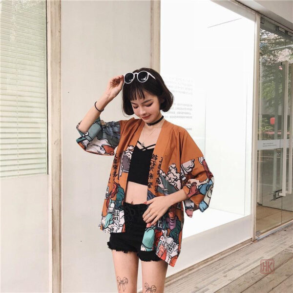 Veste kimono chic pour un look décontracté féminin
