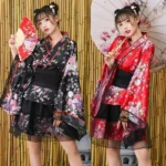 Vêtement traditionnel japonais pour femme, style court