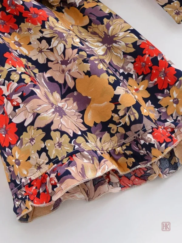 Veste légère vintage à fleurs, parfaite pour l'été