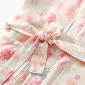 Kimono de Nuit avec Imprimé Floral Raffiné