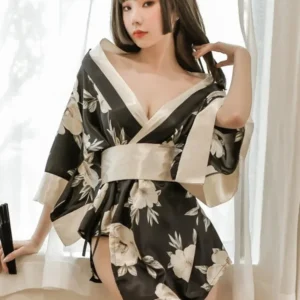 Kimono court sexy pour femme
