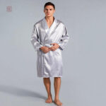 Kimono de nuit pour homme en tissu doux