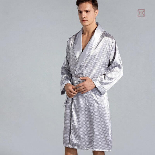 Peignoir de nuit masculin en tissu léger