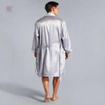 Peignoir homme style kimono, parfait pour la maison