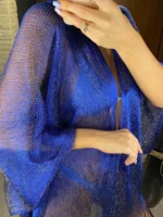 Kimono bleu pour un look estival élégant