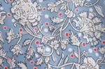 Kimono d'été ample en tissu bleu