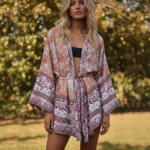Kimono de plage bohème chic pour femme