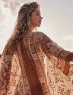 Kimono avec motifs bohèmes colorés