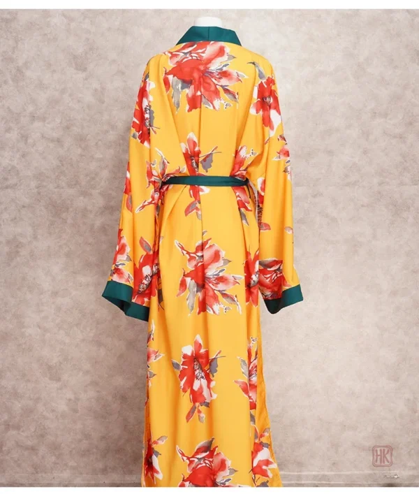 Style maxi avec imprimé floral vibrant