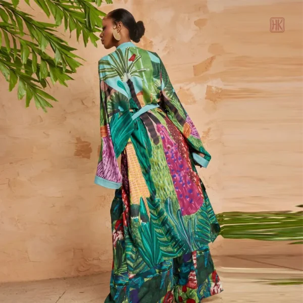 kimono-de-plage-boho-imprime-1 Kimono de plage Boho imprimé pour femme