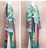 Kimono d'été féminin aux motifs vibrants