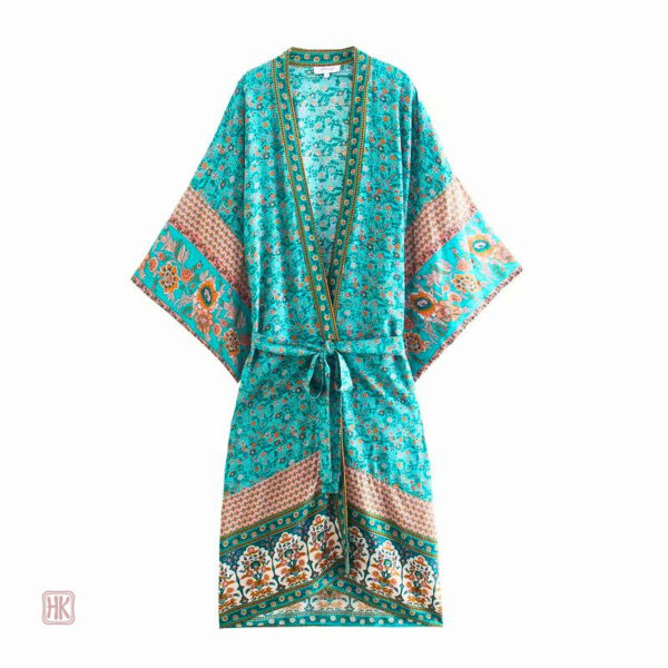 Kimono de plage court, idéal pour se protéger du soleil