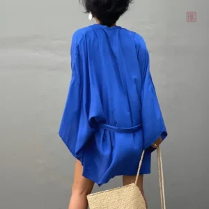 Kimono féminin en coton, parfait pour la plage