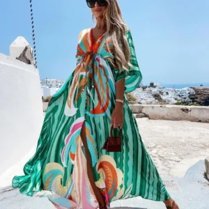 Kimono de plage grande taille élégant et confortable