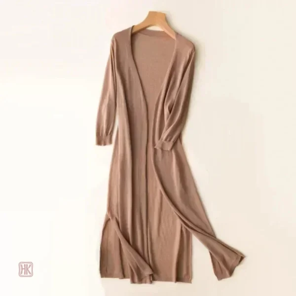 Kimono léger à fentes, parfait pour l'été