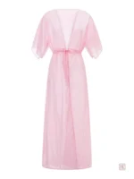 Kimono Femme léger en mousseline rose
