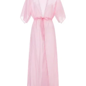Kimono Femme léger en mousseline rose