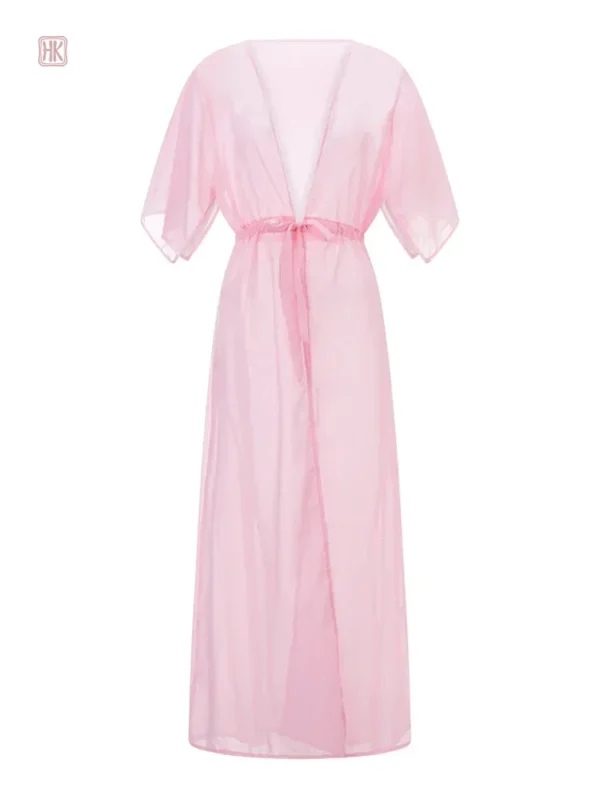 Vêtement de plage féminin en kimono